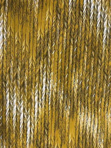Mustard yellow striped fabric