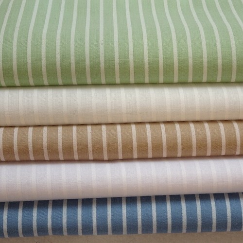 Polyester cotton stripe fabric - cotton,