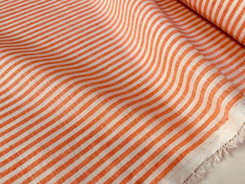 Candy stripe linen fabric - candy,