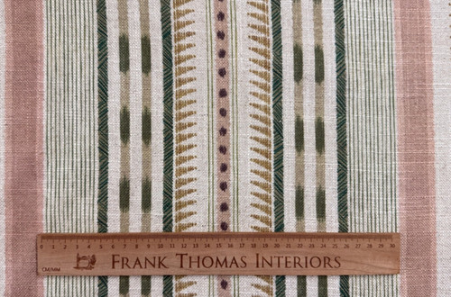 Carnegie stripe linen fabric - carnegie,