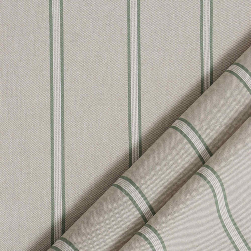 Columbia stripe green fabric - stripe,