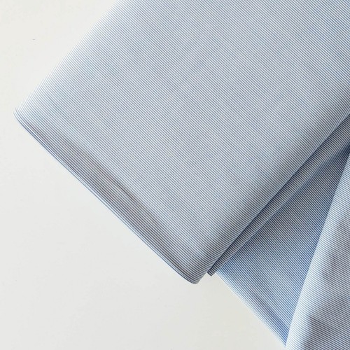 Woven blue stripe cotton - woven,