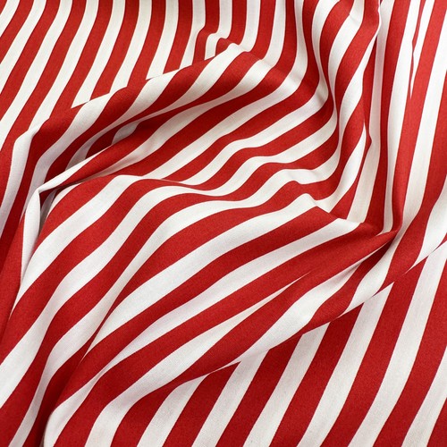 Cotton fabric red white - cotton,
