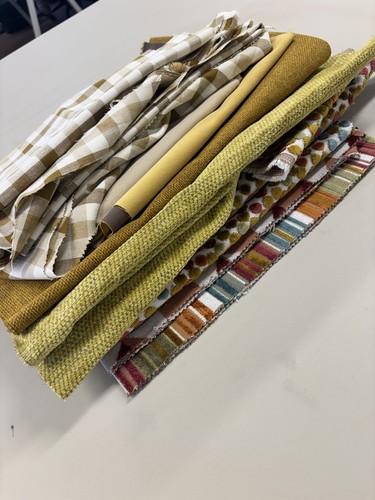 Multi coloured yellow - , fabric