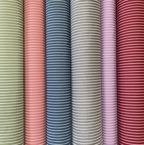 Narrow pin stripe polycotton - stripe,
