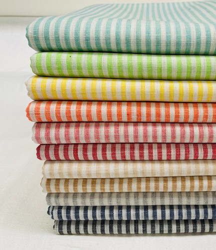 Candy stripe linen - candy, fabric