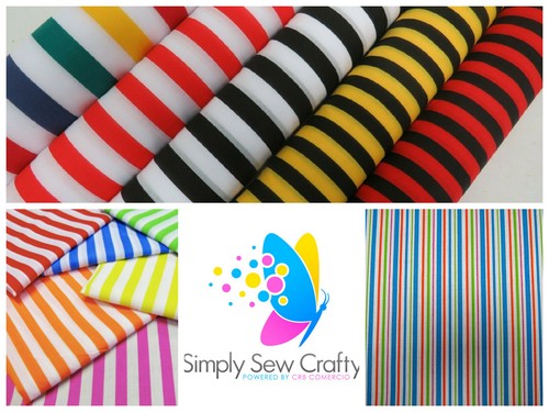 Broad striped polycotton - broad,