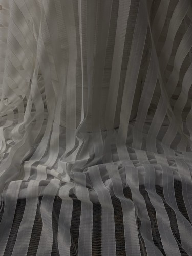 White sheer alternating - white,